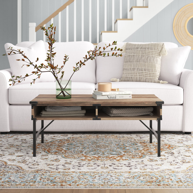 17 Stories Melvyn 4 Legs Coffee Table with Storage & Reviews - Wayfair ...